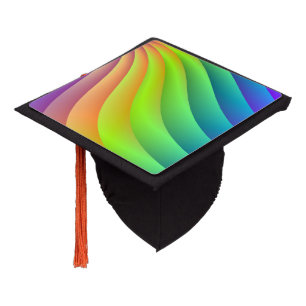 Colour Wave Graduation Cap Topper