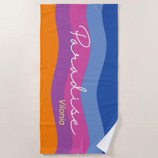 Colour Wave Paradise Beach Towel