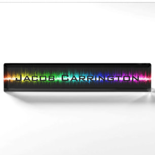 Colour Waves Nameplate