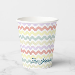 Colour Waves (Pastels) Paper Cups