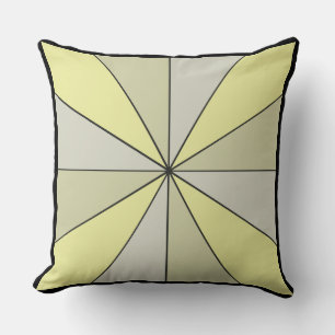 Colour Wheel 2 in 1 Yellow Green Throw Pillow