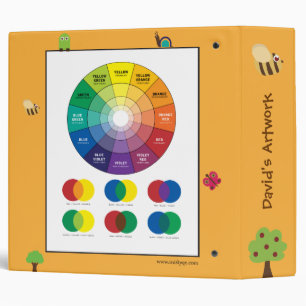 Colour Wheel Animal Art Binder