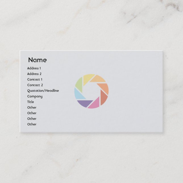 Colour Wheel - Business Card (Front)