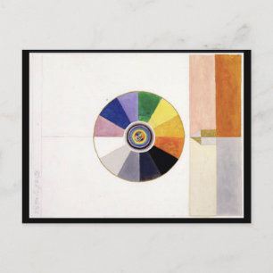 Colour Wheel ,Fine Abstract Art Postcard