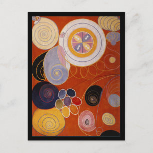 Colour Wheel ,Fine Abstract Art Postcard