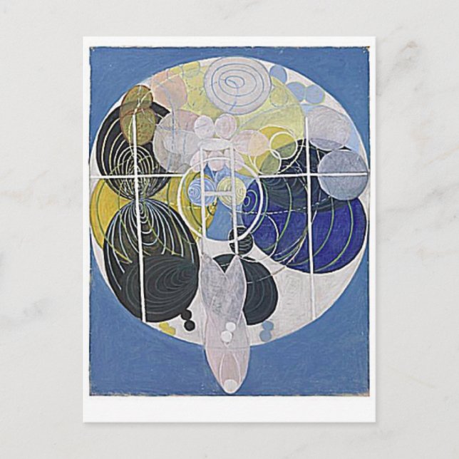 Colour Wheel ,Fine Abstract Art Postcard (Front)