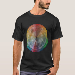 Colour Wheel Hand Drawn Digital Rainbow Art T-Shirt
