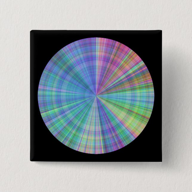 colour wheel intense colour varitations 2 inch square button (Front)