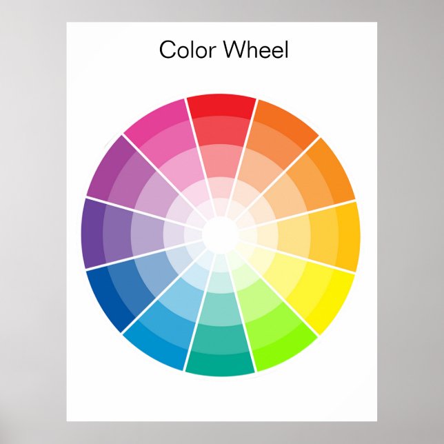 Colour Wheel - light Poster (Front)