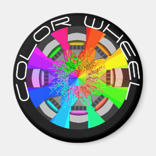 Colour Wheel Paint Splash Magnet