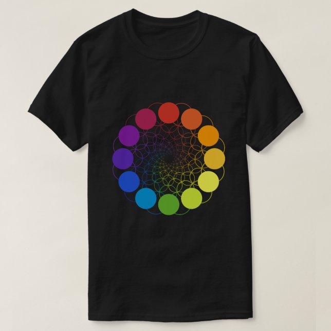 Colour Wheel Palette Art Painting for Painter Arti T-Shirt (Design Front)