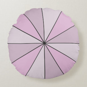Colour Wheel Pink Round Pillow