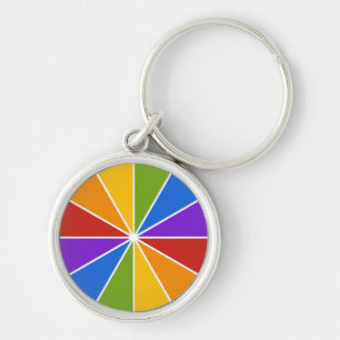 Colour Wheel / Rays custom key chains