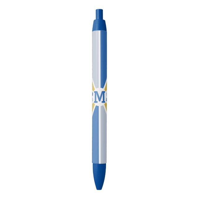 Colour Wheel / Rays custom monogram pens (Front Vertical)