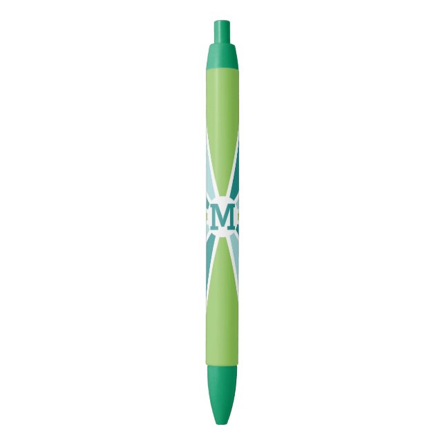Colour Wheel / Rays custom monogram pens (Front Vertical)