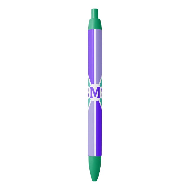 Colour Wheel / Rays custom monogram pens (Front Vertical)