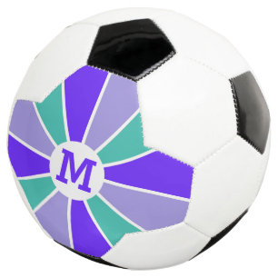 Colour Wheel / Rays custom monogram soccer ball
