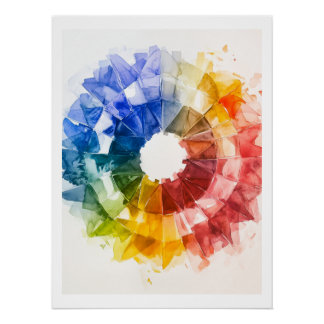 Colour Wheel Reference Poster