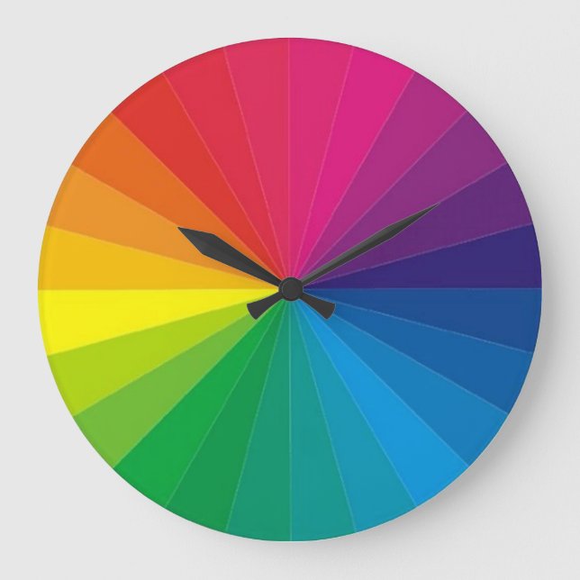 Colour Wheel Wall Clock (Front)