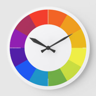Colour Wheel Wall Clock (multicolored)
