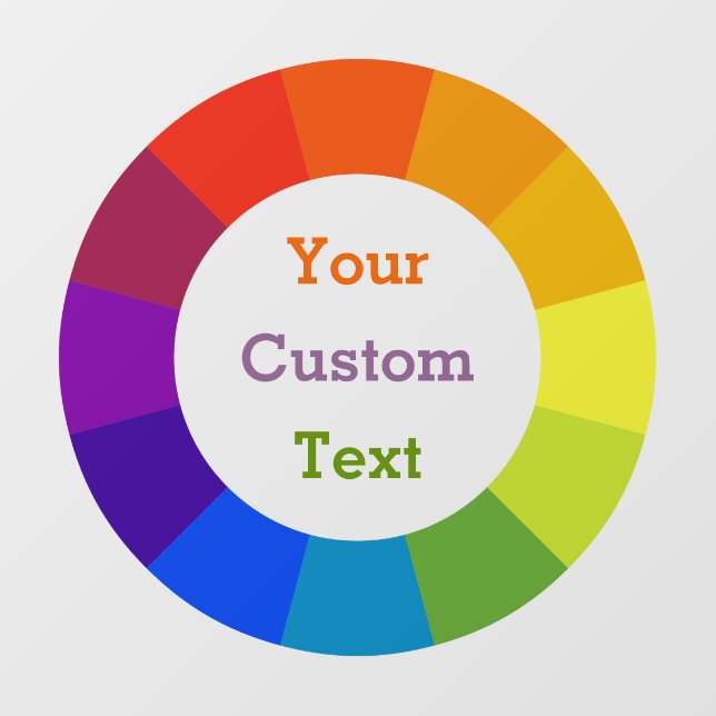 Colour Wheel Window Cling (Sheet)