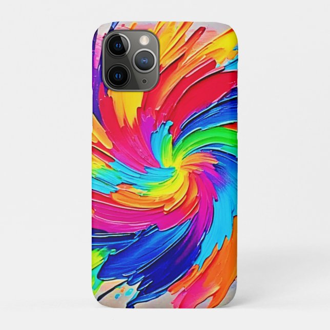 Colour Whirl: Abstract Art Case-Mate iPhone Case (Back)