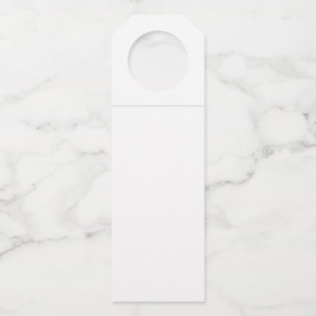 colour white bottle tag (Front)