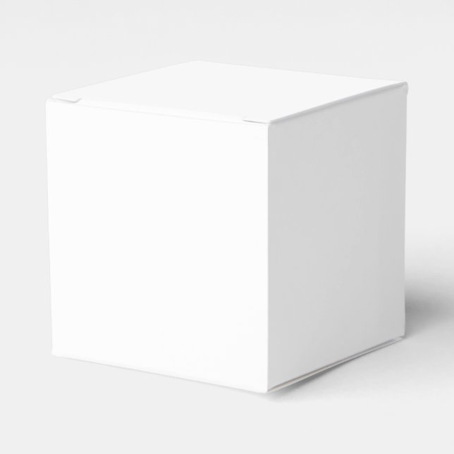 colour white favor box (Front Side)