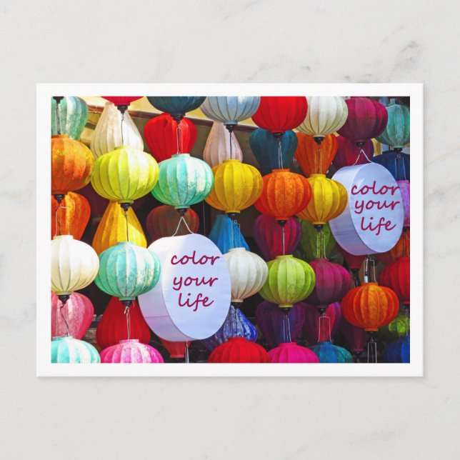 Colour Your Life Postcard  (Front)