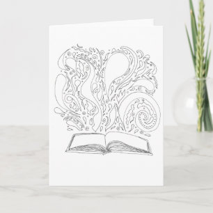 Colour Your Own Card - Book Magic