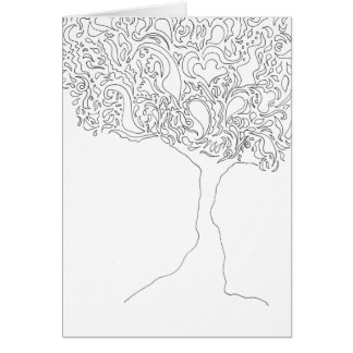 Colour Your Own Card - Tree