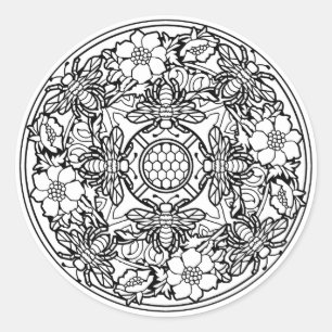 Colour Your Own Colouring Book Design Animals Classic Round Sticker