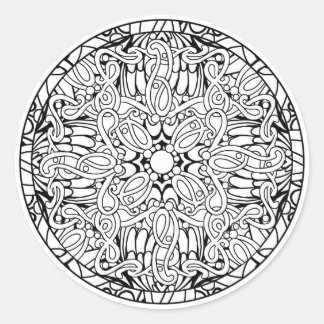 Colour Your Own Colouring Book Design Classic Round Sticker