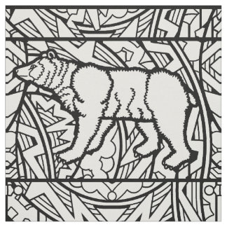 Colour Your Own Colouring Book Repeat Pattern Fabric