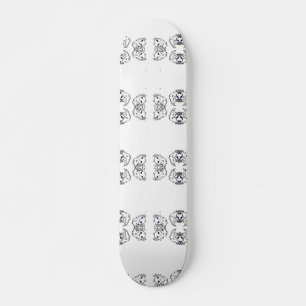 Colour your own Dragsalotlcorn Skateboard