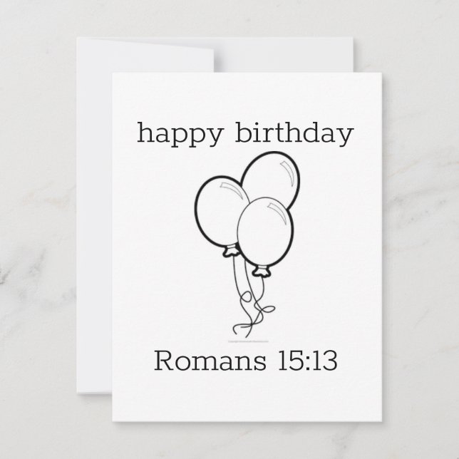 colour your own Flat Card (Front)