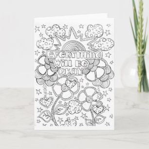 Colour your own greeting card