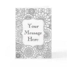 Colour Your Own Greeting Card