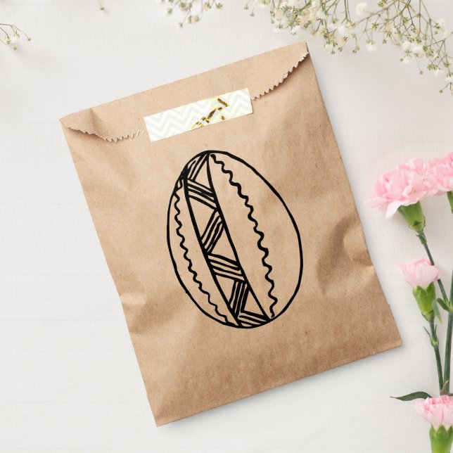 Colour Your Own Hand Drawn Easter Egg Drawing 3 Favour Bag (Sealed)