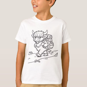 Colour‑Your‑Own Hiking Yak Kids’ T‑Shirt – T-Shirt