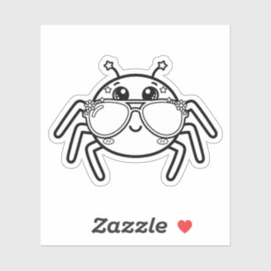 Colour Your Own Kawaii Spider Sunglasses