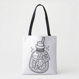 Colour Your Own Kawaii Summer Magic Potion Drink Tote Bag