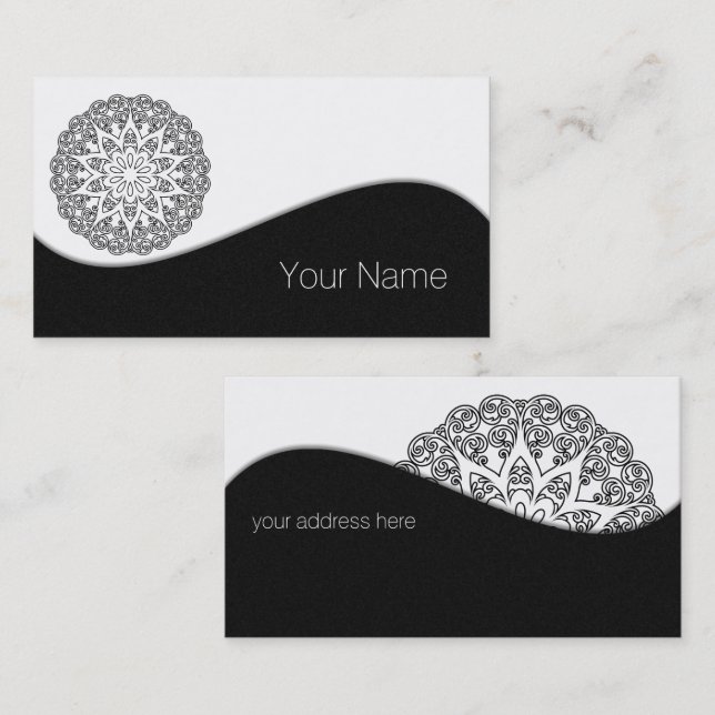 Colour Your Own MANDALA - DIY Colouring Book 1 Business Card (Front/Back)