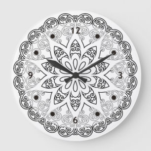 Colour Your Own MANDALA - DIY Colouring Book 1 Large Clock