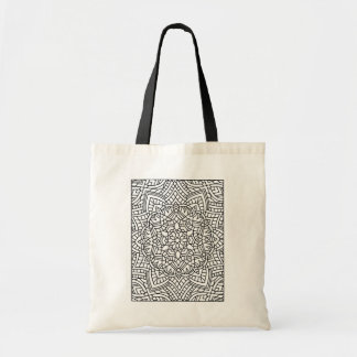 Colour Your Own Mandala Tote Bag
