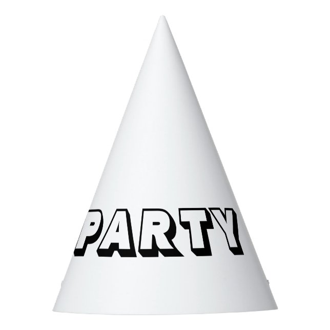 Colour-Your-Own Personalizable Party Party Hat (Front)