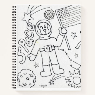 Colour Your Own Space Notebook