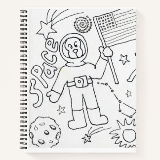 Colour Your Own Space Notebook