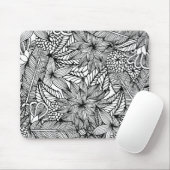 Colour Your Own | Tropical Escape Pattern Mouse Pad (With Mouse)