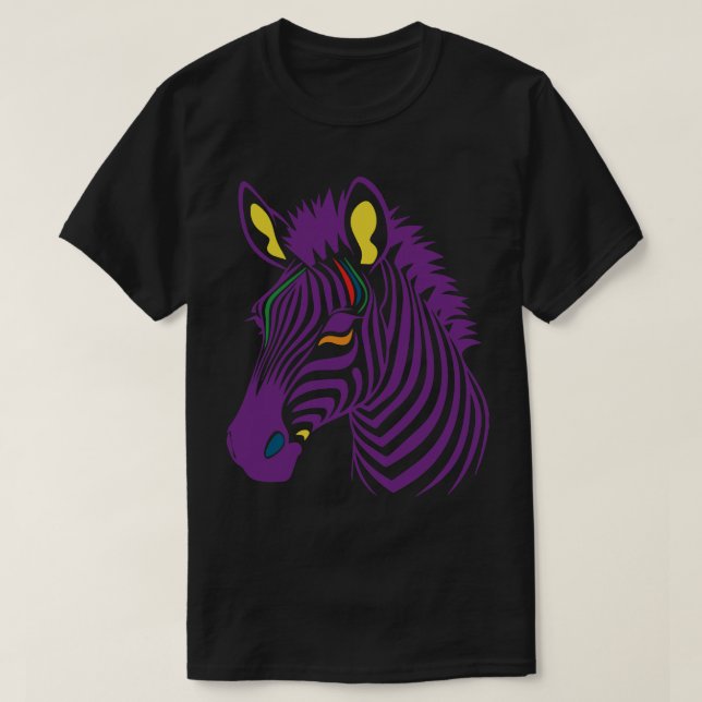 Colour Zebra 2 T-Shirt (Design Front)